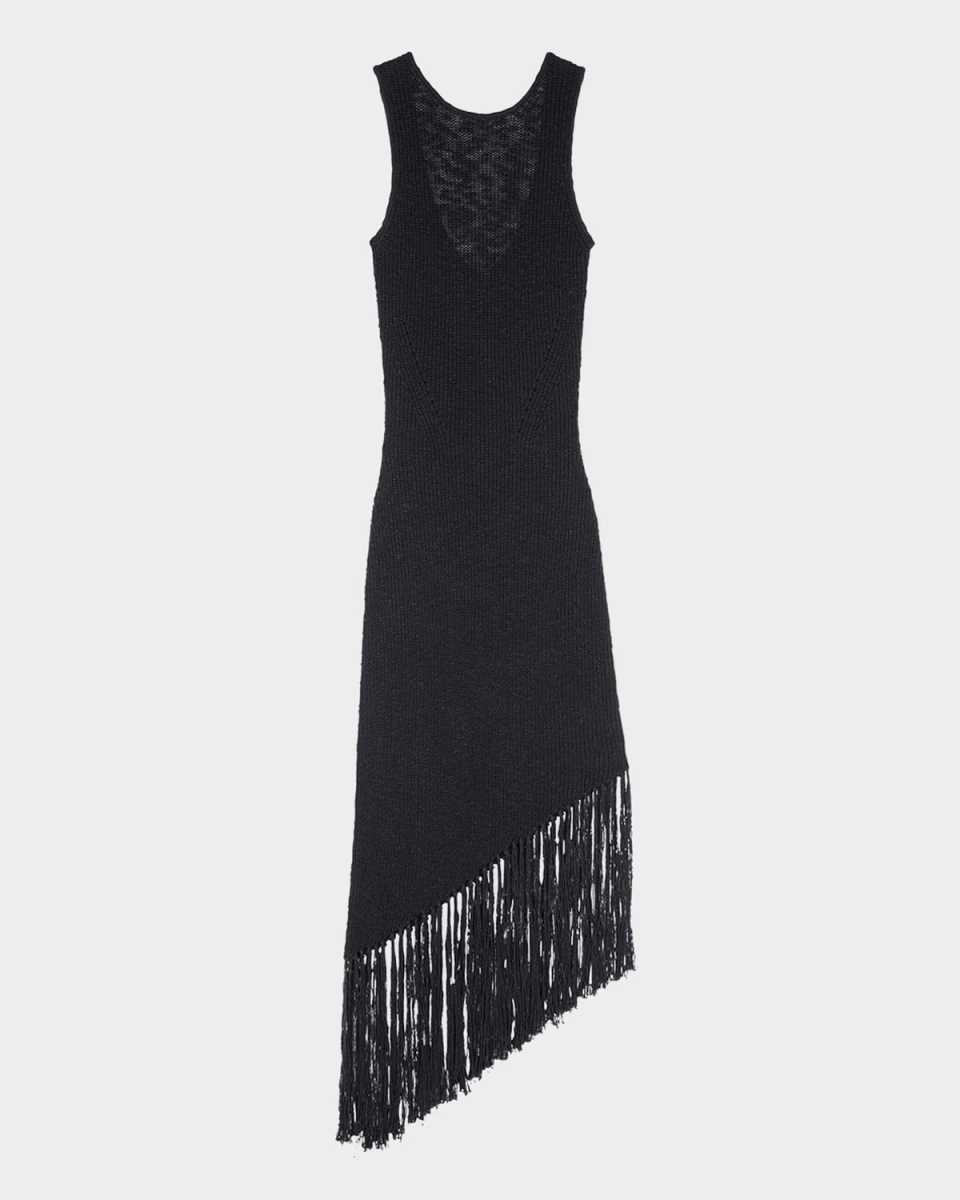 Rylee Fringe-Trim Midi Dress